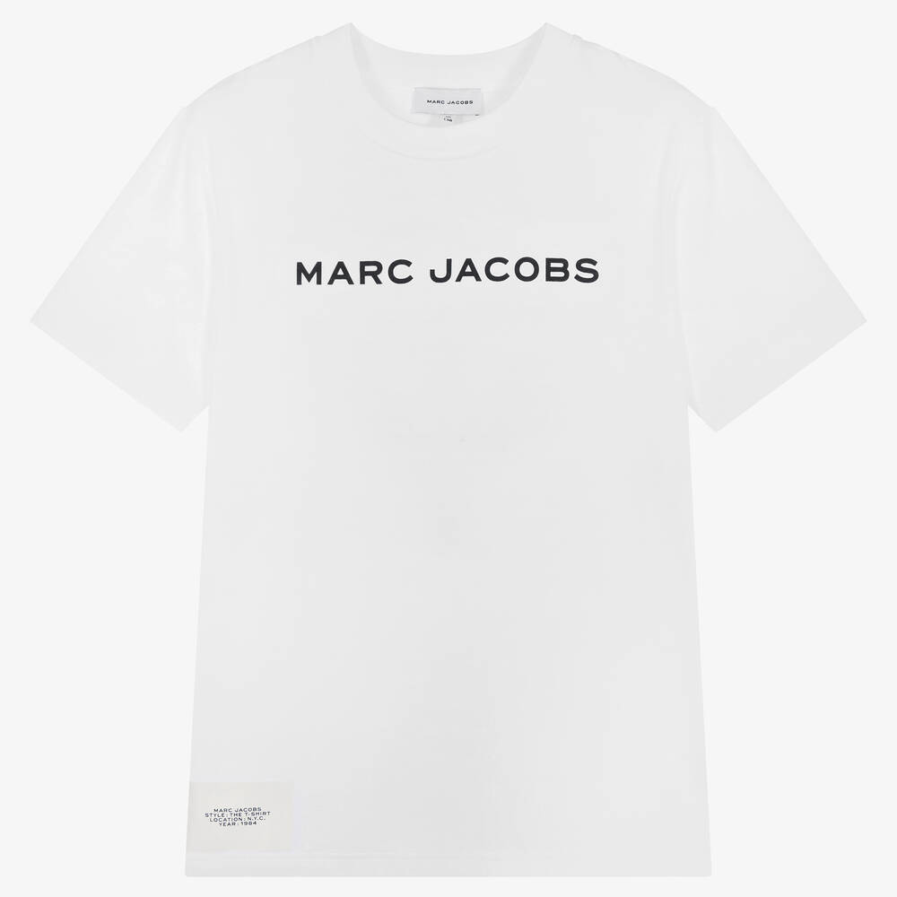 MARC JACOBS - Weißes T-Shirt aus Biobaumwolle | Childrensalon