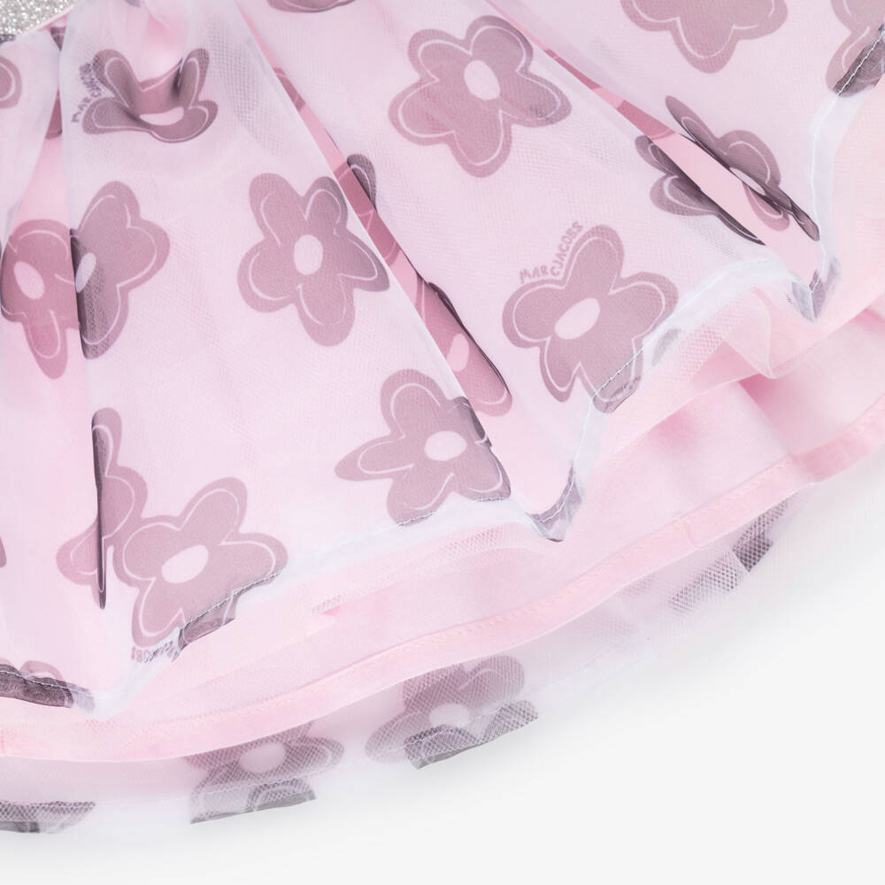 MARC JACOBS-White & Pink Tulle Skirt Set | Childrensalon Outlet