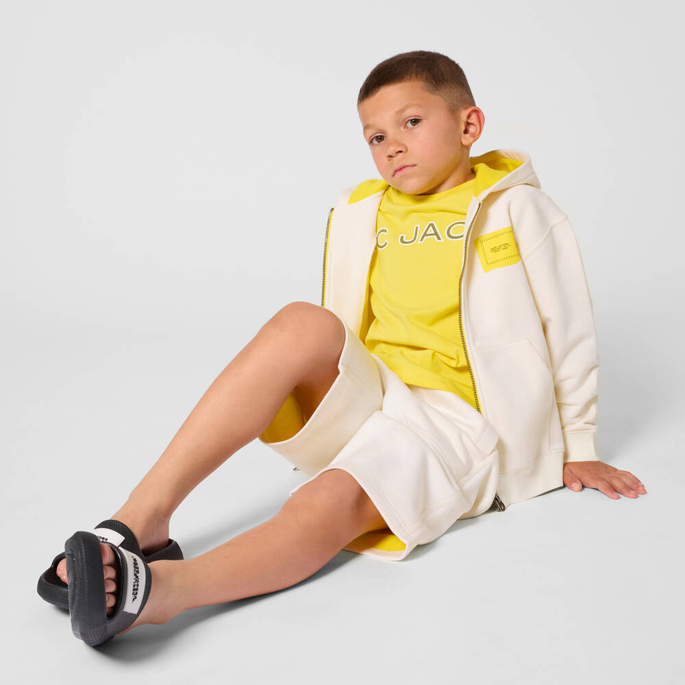 MARC JACOBS-White & Yellow Shorts | Childrensalon Outlet