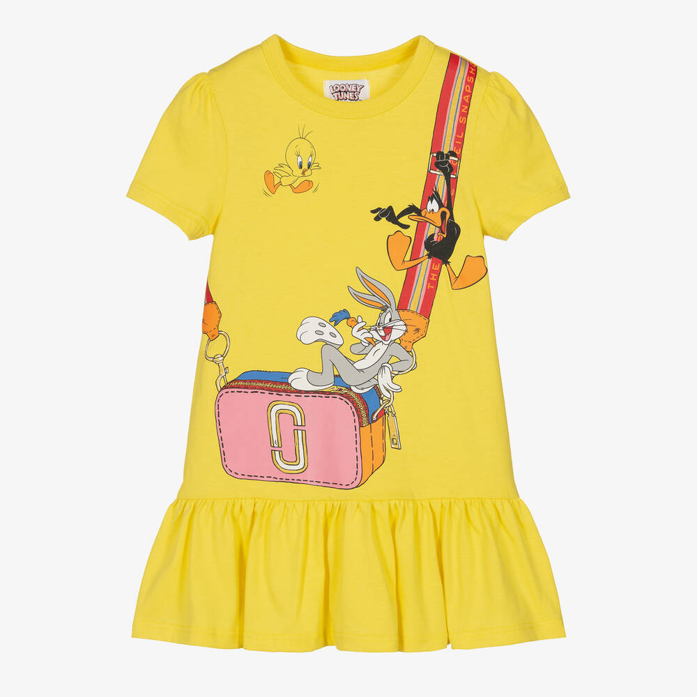 MARC JACOBS - فستان قطن لون أصفر | Childrensalon