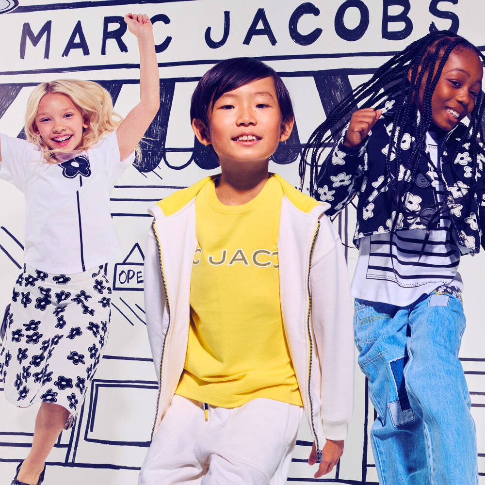 MARC JACOBS-Yellow Logo Ss Tshirt | Childrensalon Outlet