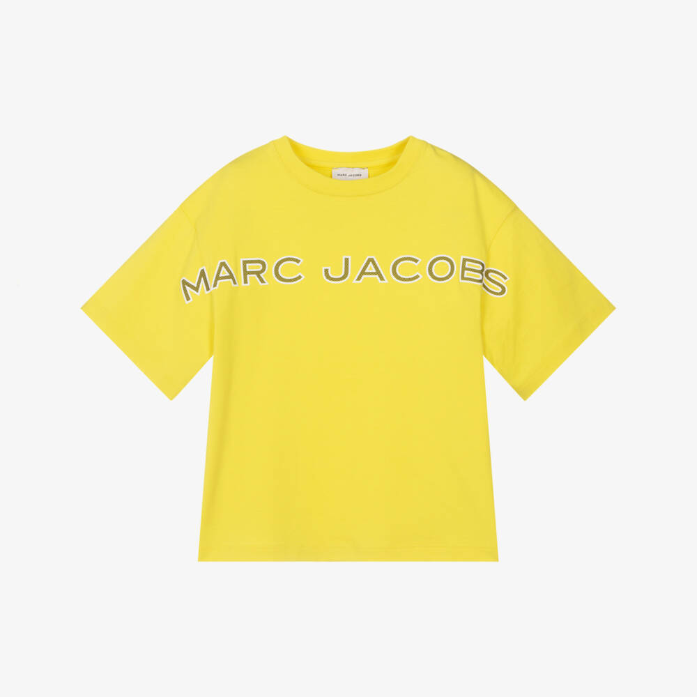 MARC JACOBS-Yellow Logo Ss Tshirt | Childrensalon Outlet