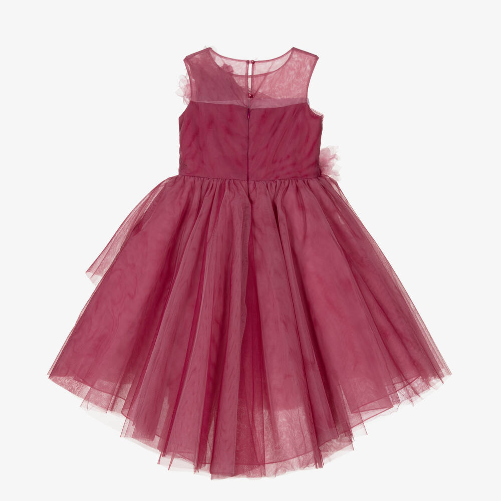 Marchesa Kids Couture-Розовое платье из тюля для девочек | Childrensalon Outlet