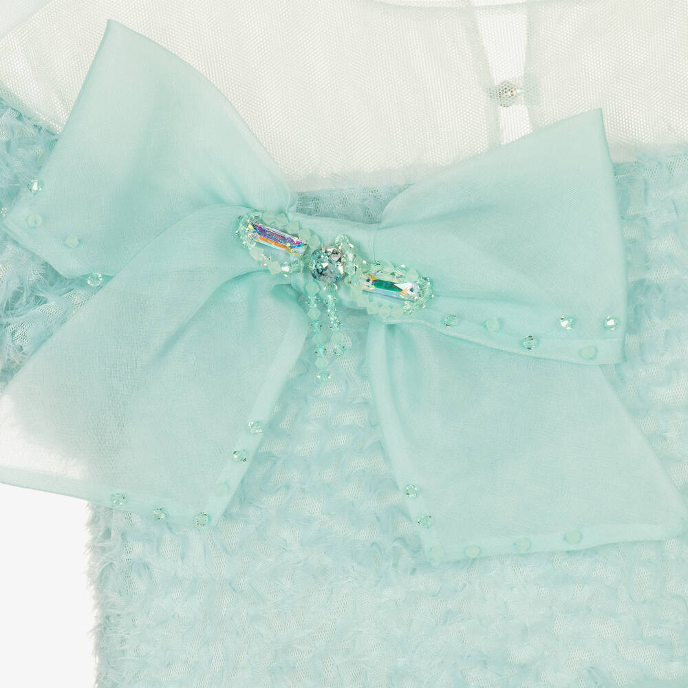 مارشيزا كيدز كوتور-فستان تول لون أخضر نعناعي | Childrensalon Outlet