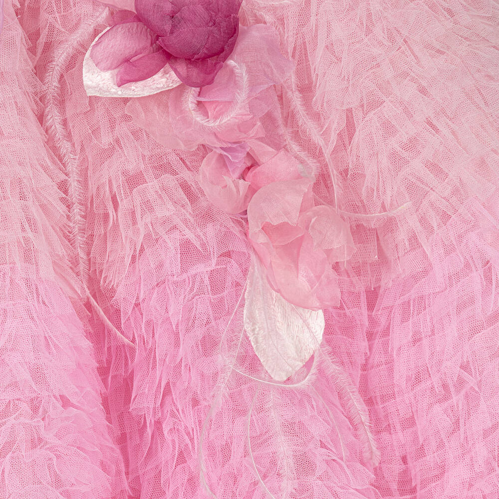 Marchesa Kids Couture-Girls Pink Ruffle Tulle Dress  | Childrensalon Outlet