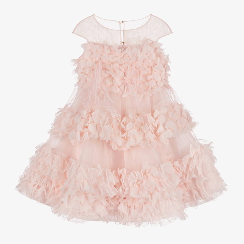 Marchesa Kids Couture-Girls Rose Organza & Tulle Gown | Childrensalon Outlet