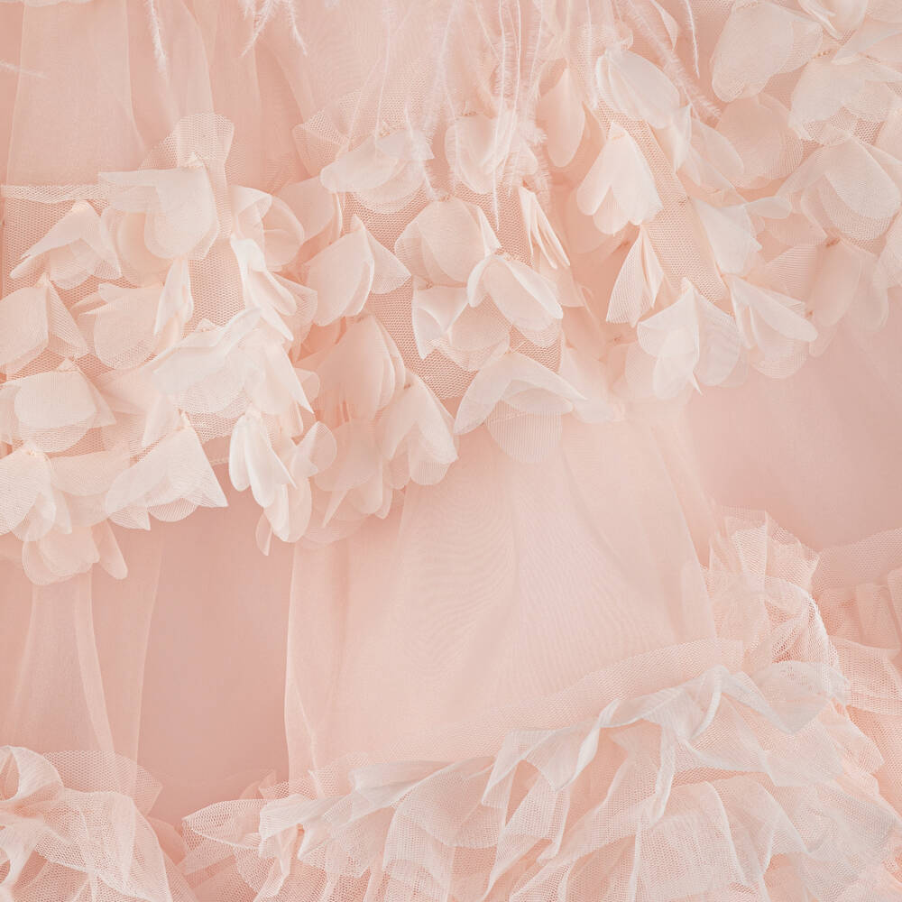 Marchesa Kids Couture-Girls Rose Organza & Tulle Gown | Childrensalon Outlet