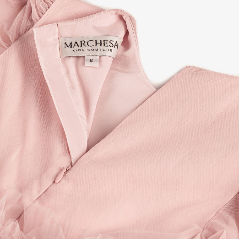 Marchesa Kids Couture-Girls Tulle Gown with Ruffles | Childrensalon Outlet