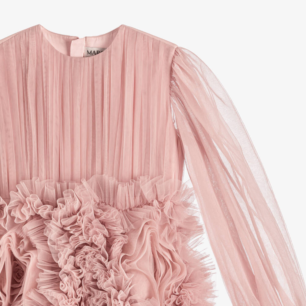 Marchesa Kids Couture-Girls Tulle Gown with Ruffles | Childrensalon Outlet