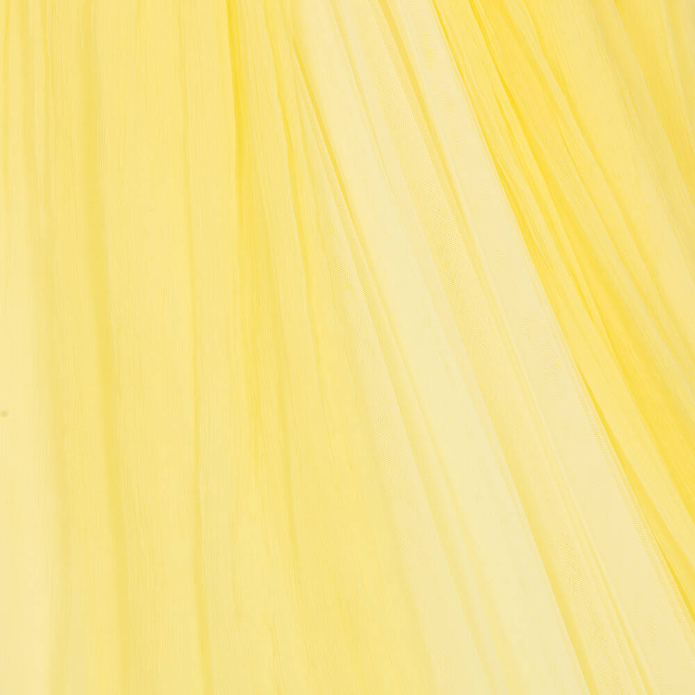 Marchesa Kids Couture-Girls Yellow Silk Dress | Childrensalon Outlet