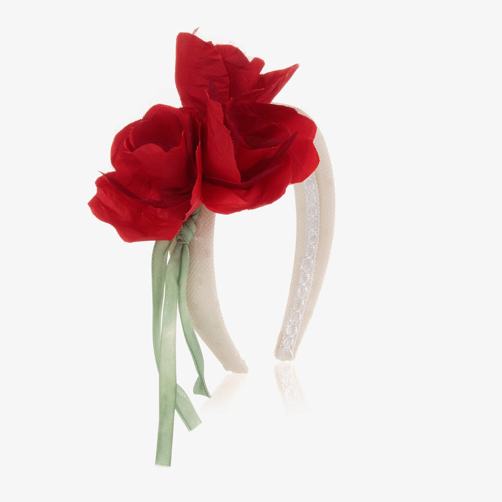Marchesa Kids Couture - Ivory Floral Hairband | Childrensalon