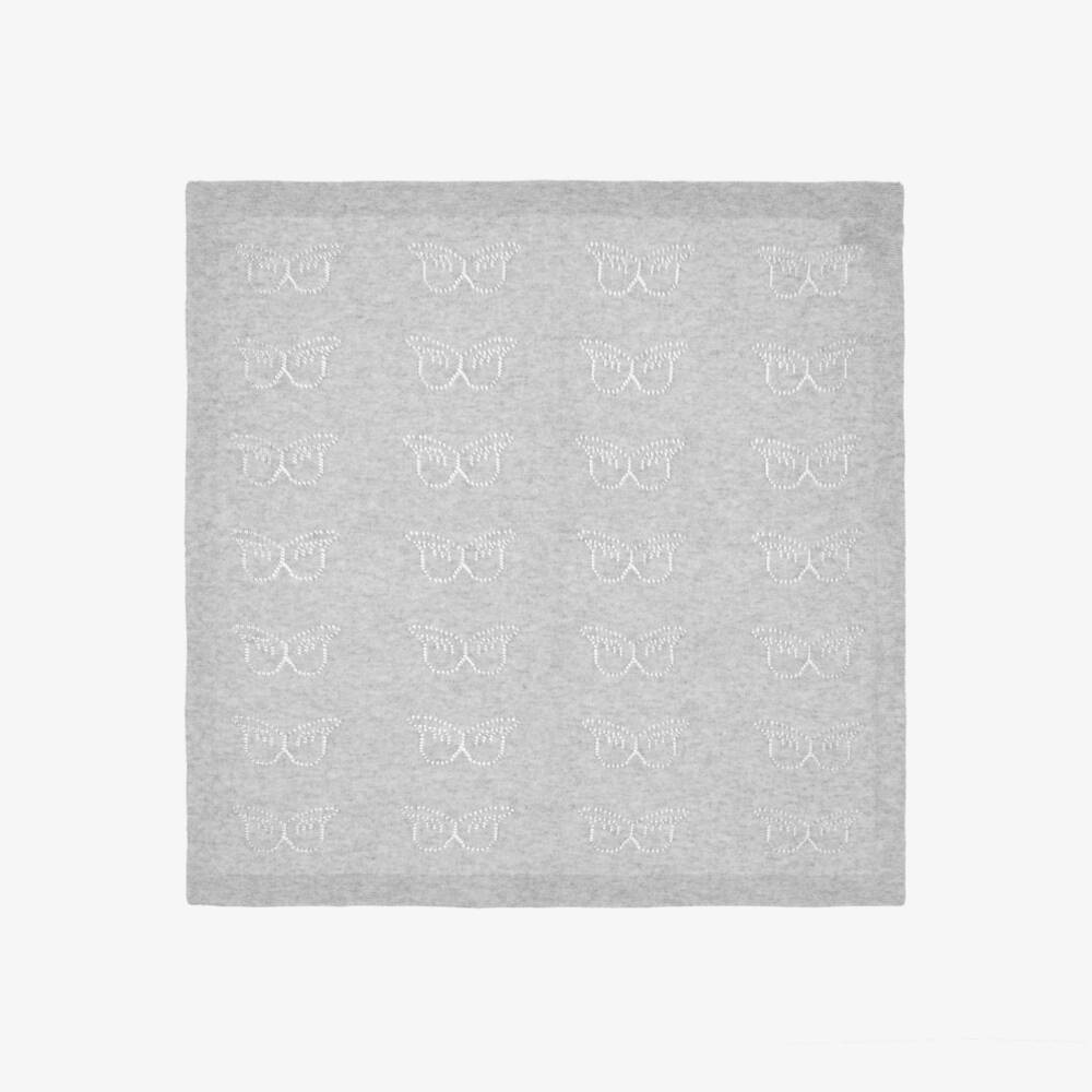 Marie-Chantal-Boys Angel Wing Grey Sleepsuit Set | Childrensalon Outlet