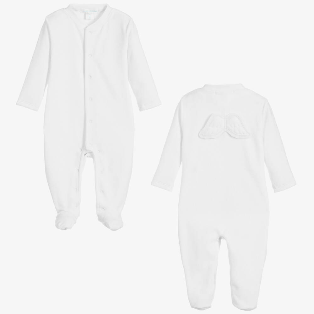 Marie-Chantal-Boys Heavenly Soft Winged Babygrow | Childrensalon Outlet