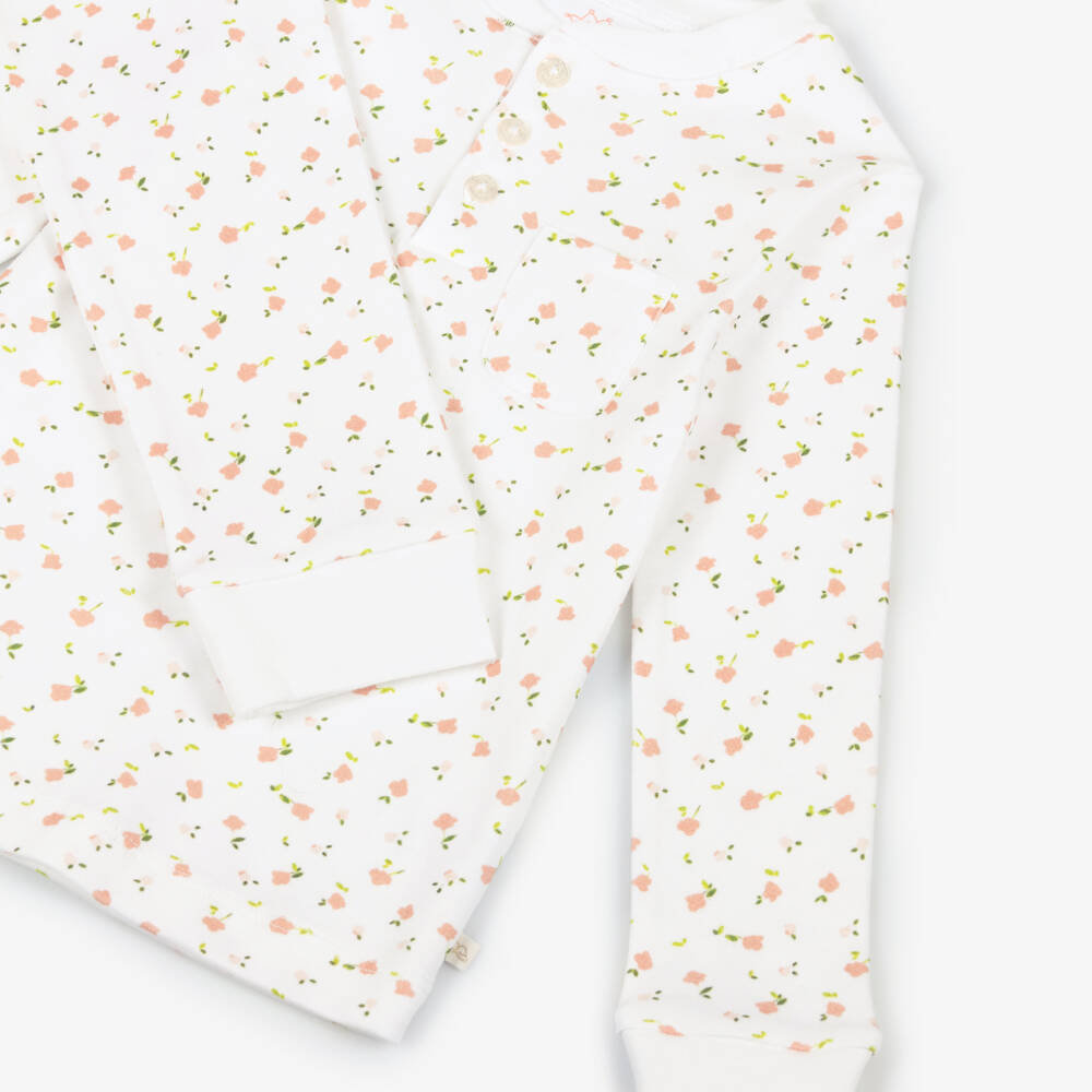 Marie-Chantal-Пижама из органического хлопка с цветочным принтом для девочек | Childrensalon Outlet