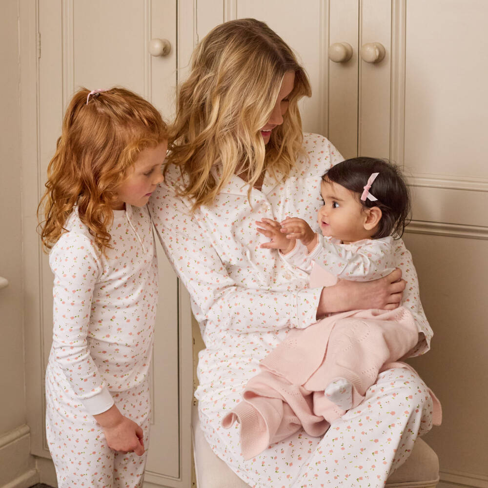 Marie-Chantal-Пижама из органического хлопка с цветочным принтом для девочек | Childrensalon Outlet