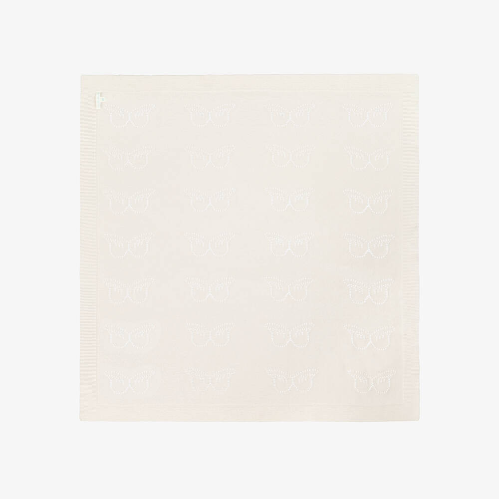 Marie-Chantal-Ivory Pure Cashmere Blanket (82cm) | Childrensalon Outlet