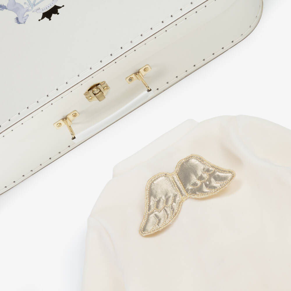 Marie-Chantal-Little Girls Ivory Babygrow Set | Childrensalon Outlet