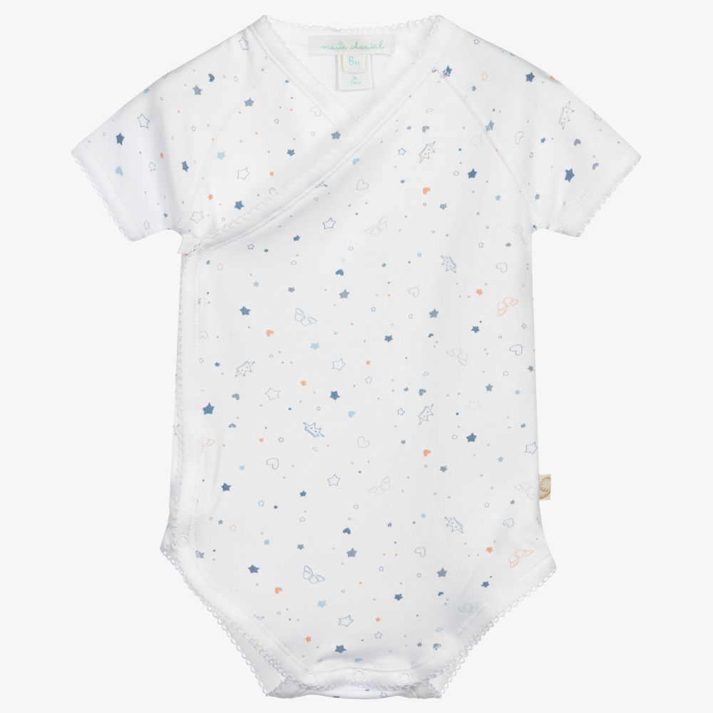 Marie-Chantal - Pima Cotton Baby Bodyvest | Childrensalon