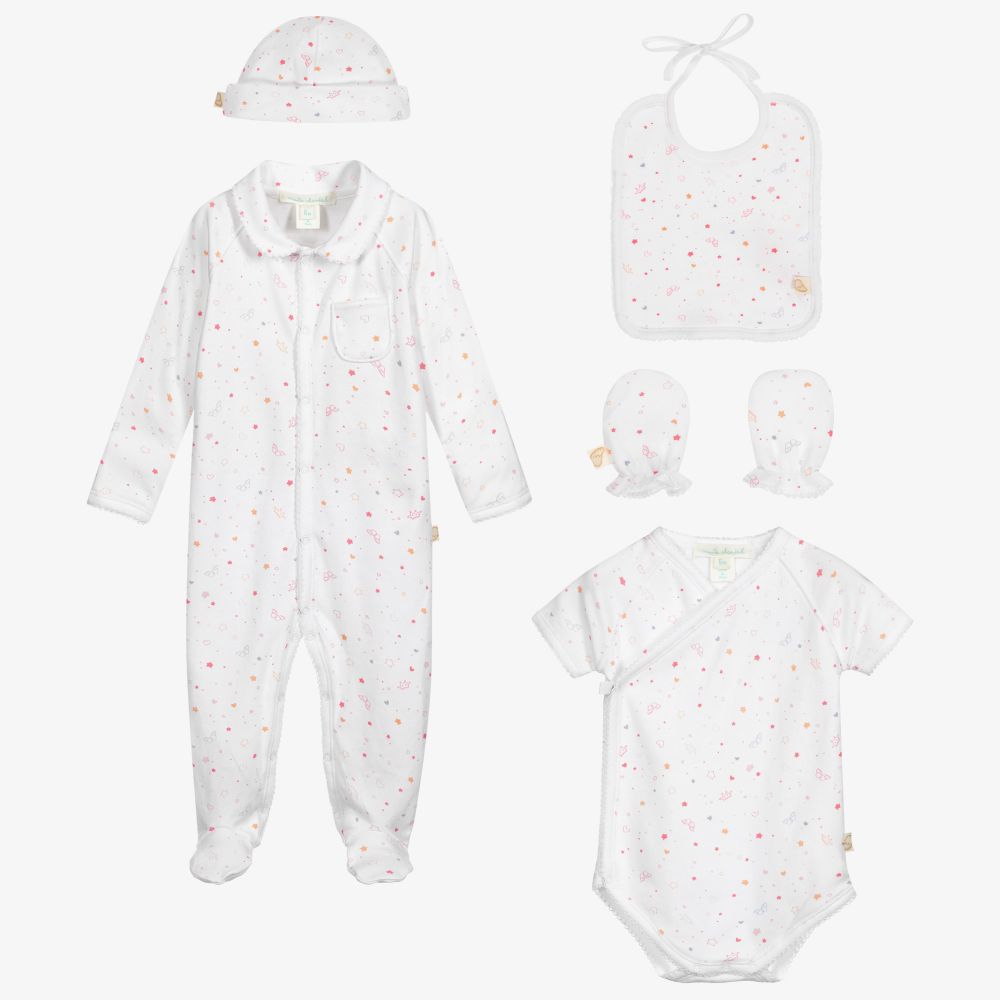 Marie-Chantal - Pima Cotton Baby Outfit Set | Childrensalon