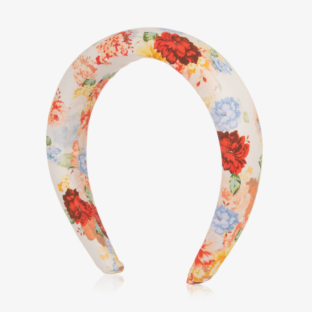 Marlo Kids-Кремовый цветочный ободок для девочек | Childrensalon Outlet