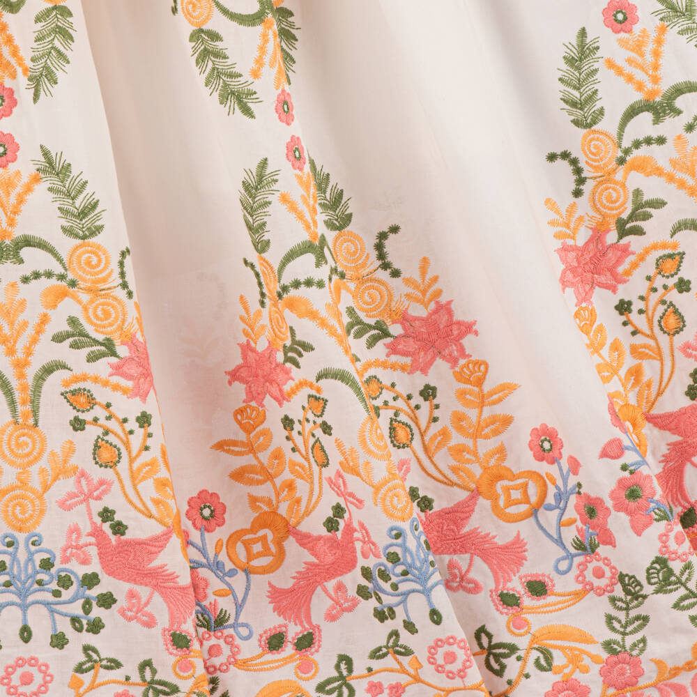 Marlo Kids-Girls Embroidered Floral Cotton Dress | Childrensalon Outlet