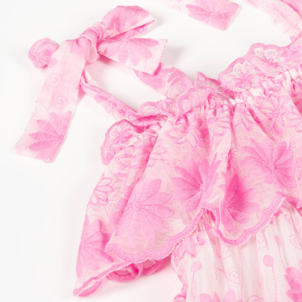 Marlo Kids-Girls Floral Organza Maxi Gown | Childrensalon Outlet