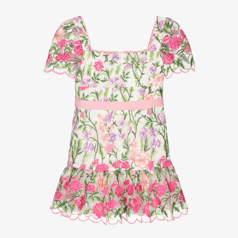 Marlo Kids-Girls Floral Tulle Dream Dress | Childrensalon Outlet