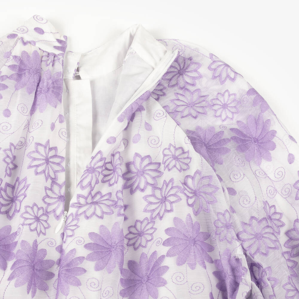 Marlo Kids-فستان أورجانزا زهري للبنات | Childrensalon Outlet