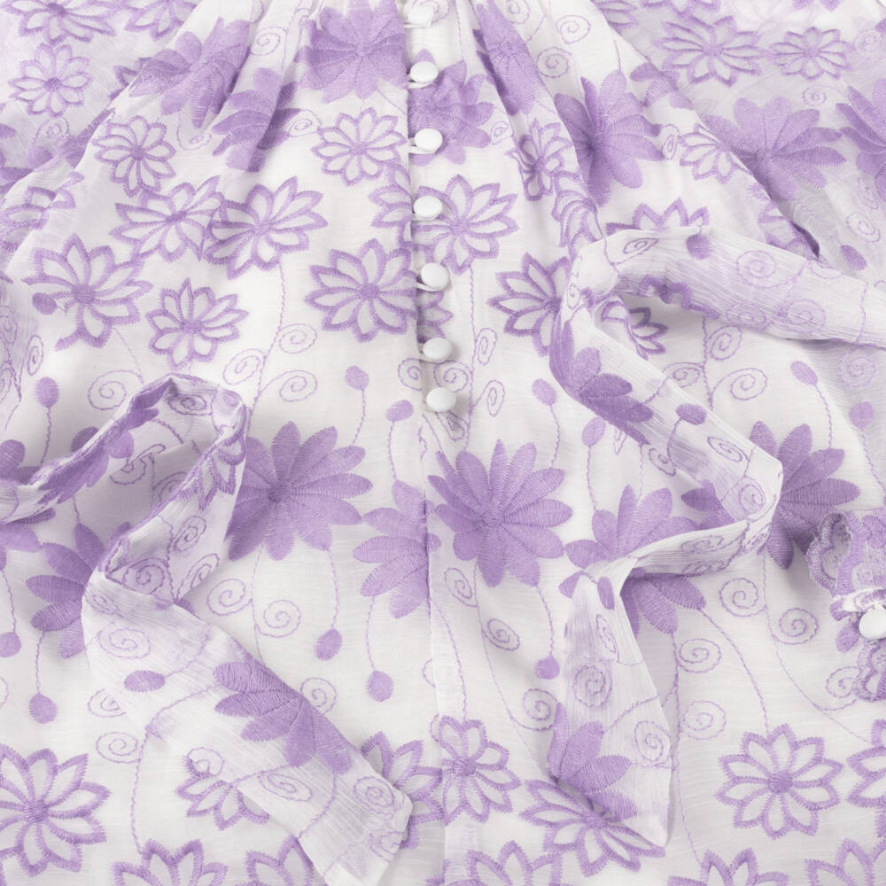 Marlo Kids-فستان أورجانزا زهري للبنات | Childrensalon Outlet