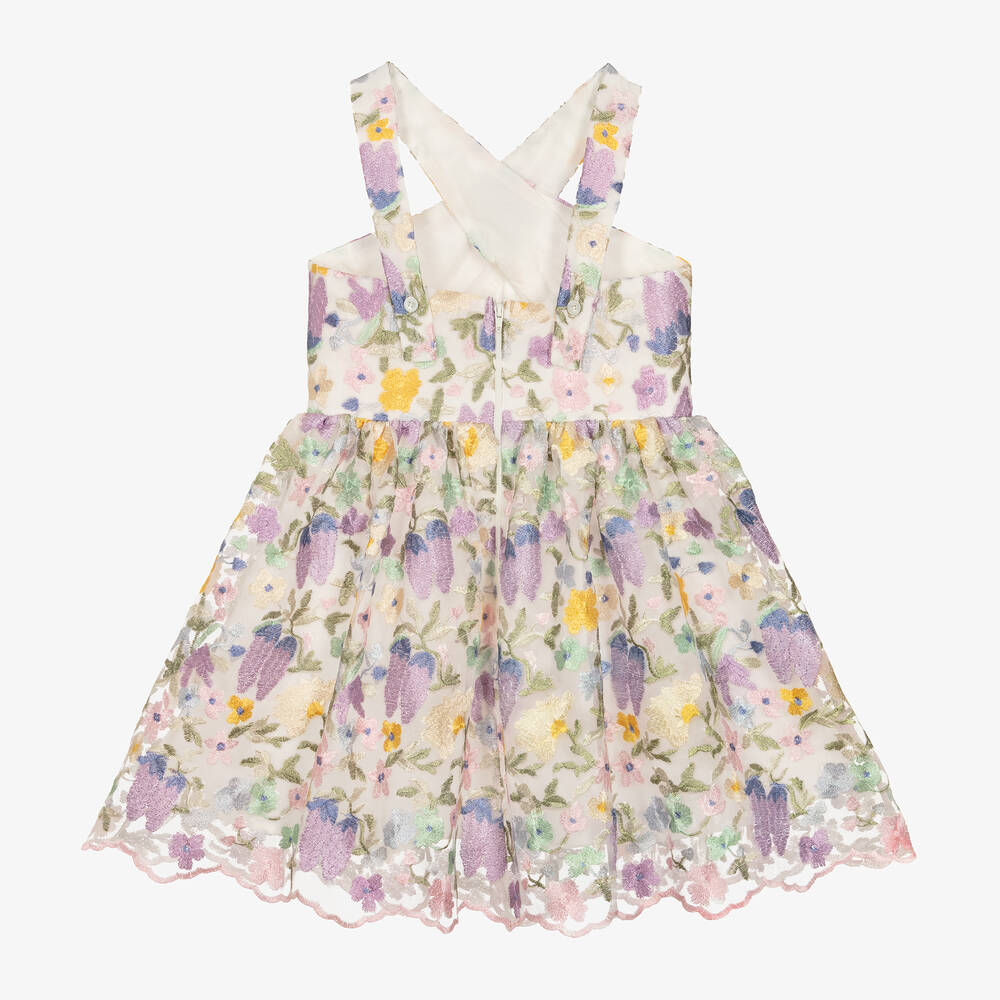 Marlo Kids-Girls Lilac Purple Tulle Dress | Childrensalon Outlet