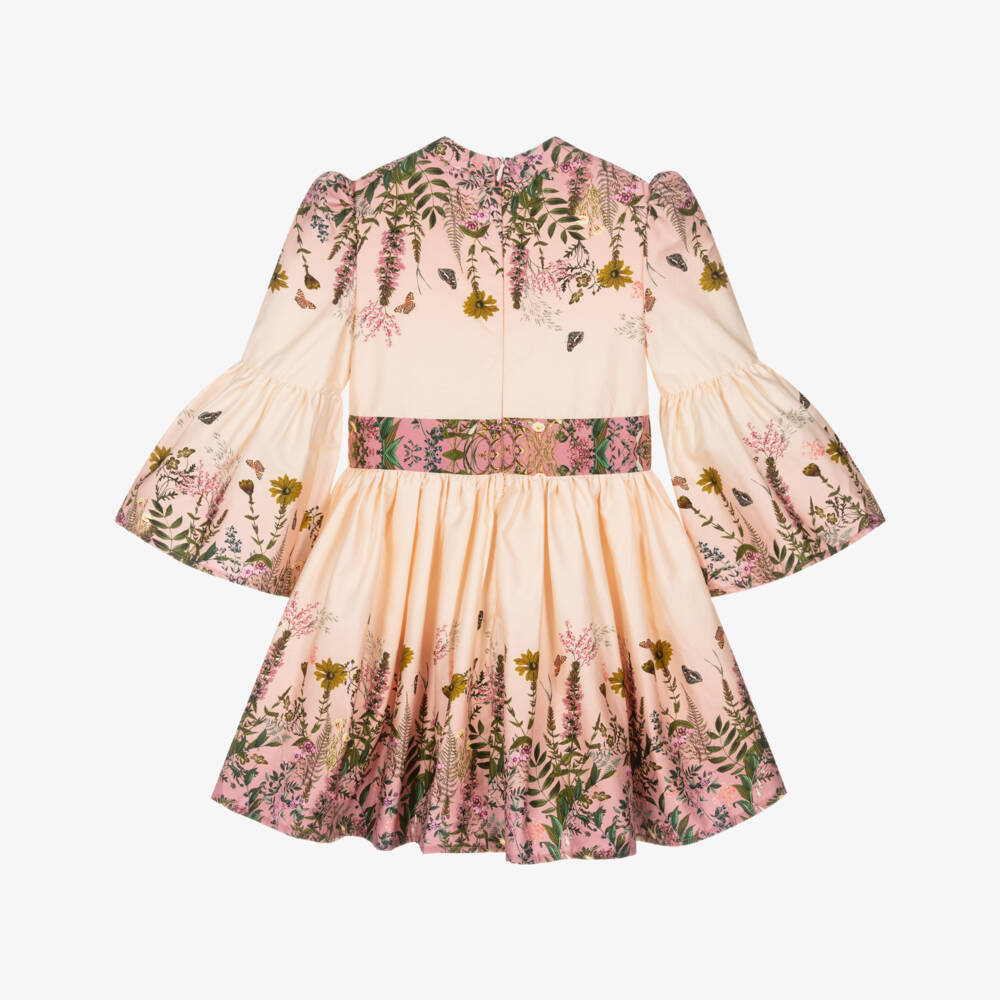 Marlo Kids-Платье из хлопка с розовыми цветами для девочек | Childrensalon Outlet