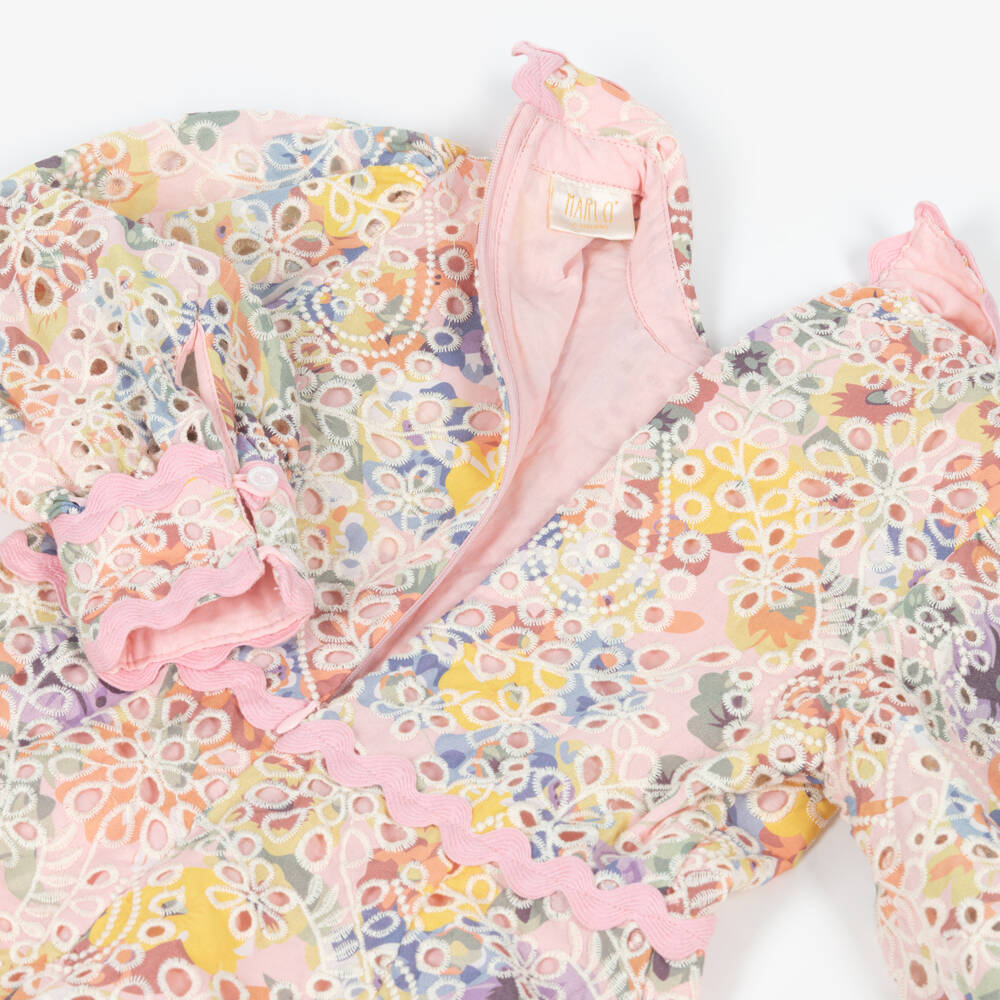 Marlo Kids-Розовый цветочный комбинезон для девочек | Childrensalon Outlet