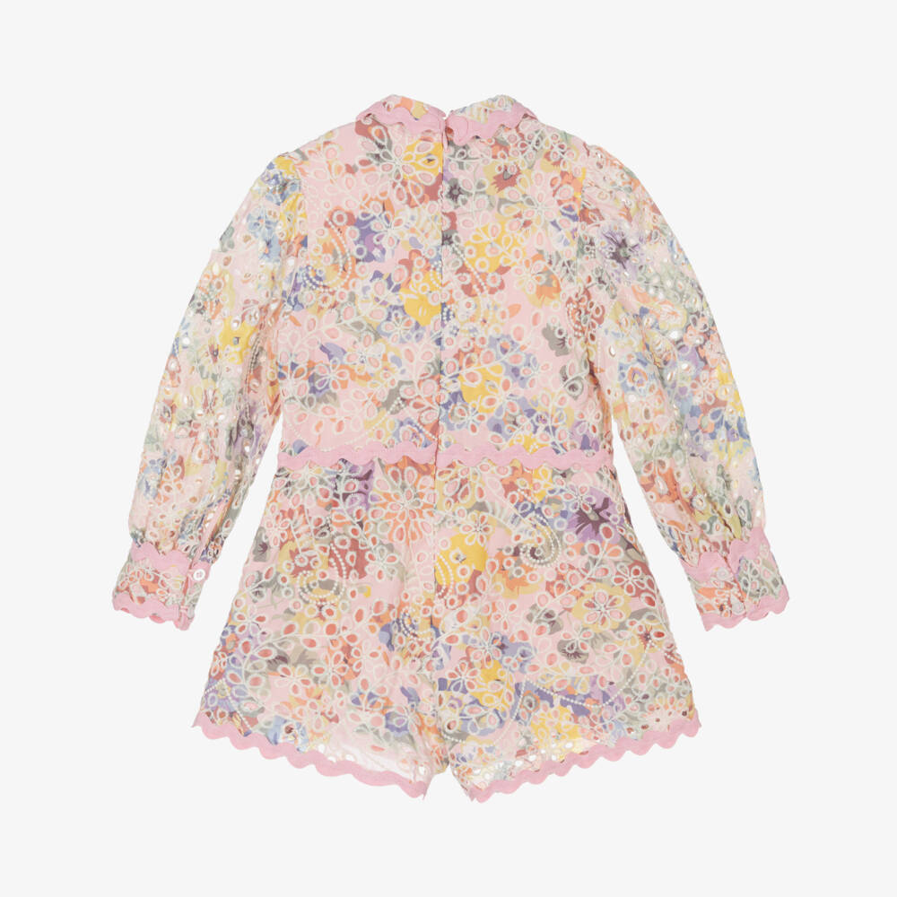Marlo Kids-Розовый цветочный комбинезон для девочек | Childrensalon Outlet