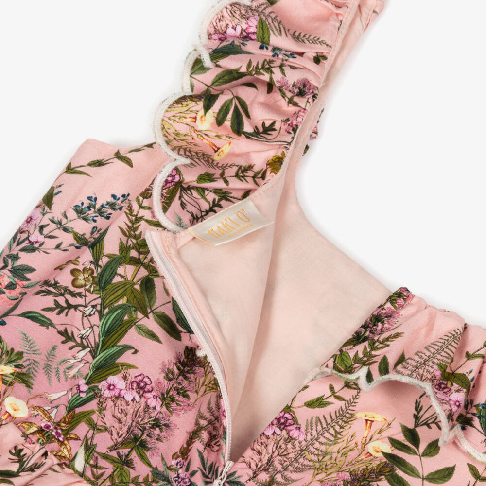 Marlo Kids-Girls Pink Floral Sundress Delight | Childrensalon Outlet
