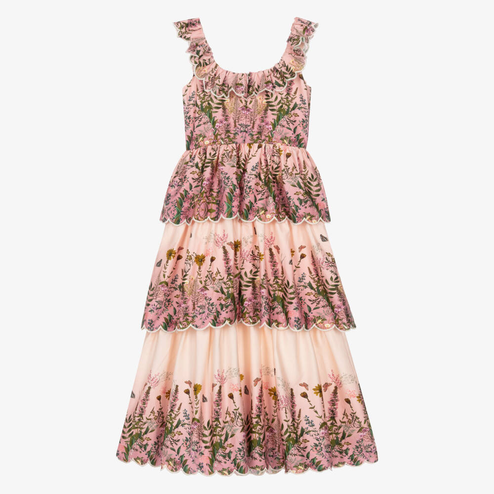 Marlo Kids-Girls Pink Floral Sundress Delight | Childrensalon Outlet