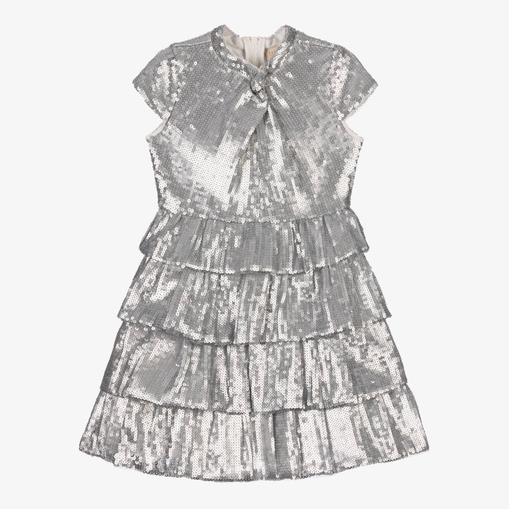 Marlo Kids-Блестящее многослойное платье из тюля для девочек | Childrensalon Outlet