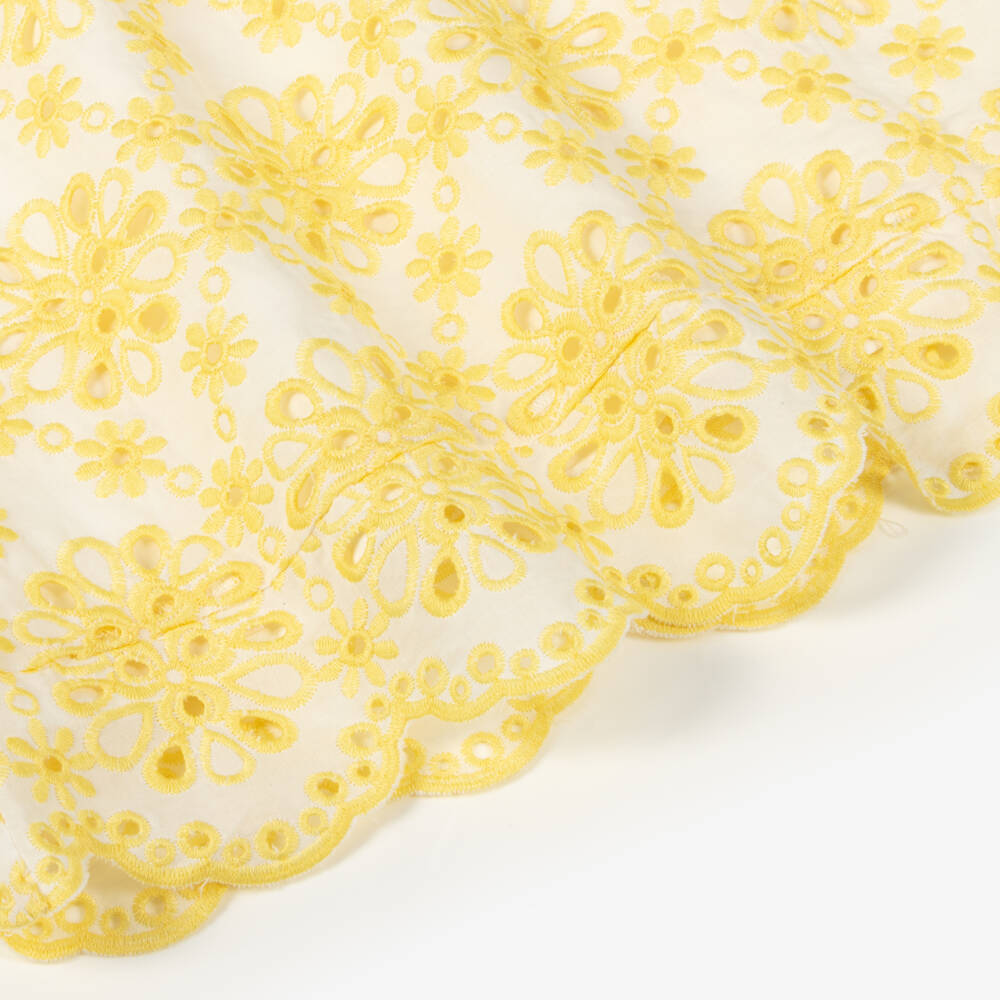 Marlo Kids-Girls Sunshine Lace Cotton Frock | Childrensalon Outlet