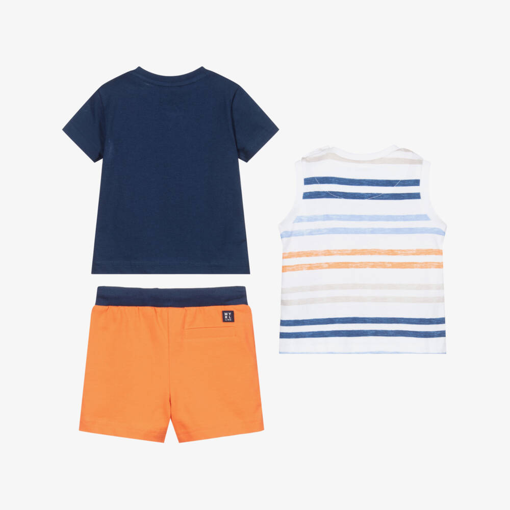 Mayoral-3 Piece Top & Shorts Set | Childrensalon Outlet