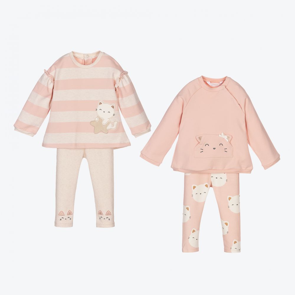 Mayoral Newborn - 4 Piece Baby Leggings Set  | Childrensalon