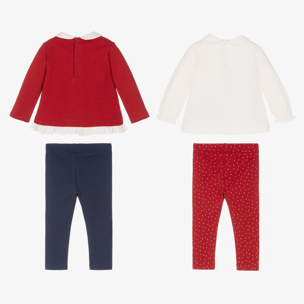 مايورال Newborn-طقم ليغنغز قطن مستدام - 4 قطع | Childrensalon Outlet