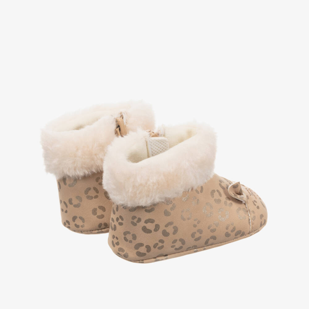 Mayoral Newborn-Baby Beige Pre-Walker Boots | Childrensalon Outlet