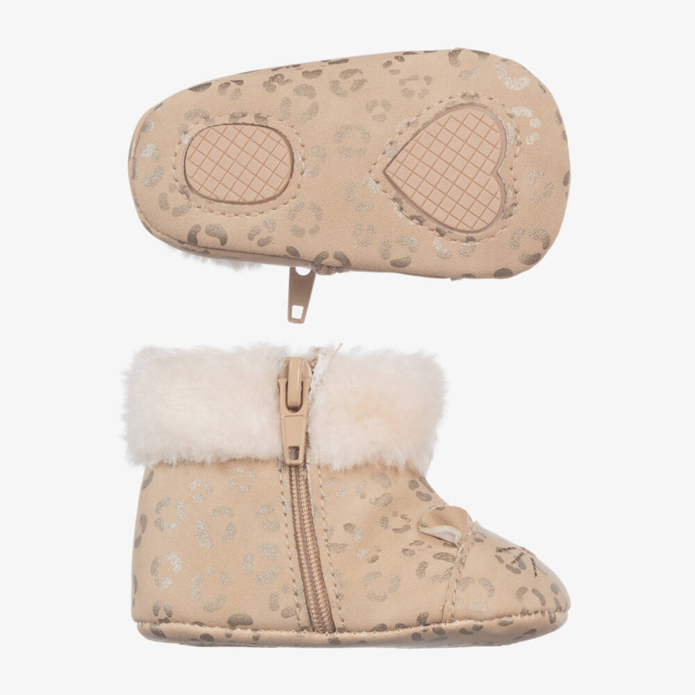 Mayoral Newborn-Baby Beige Pre-Walker Boots | Childrensalon Outlet