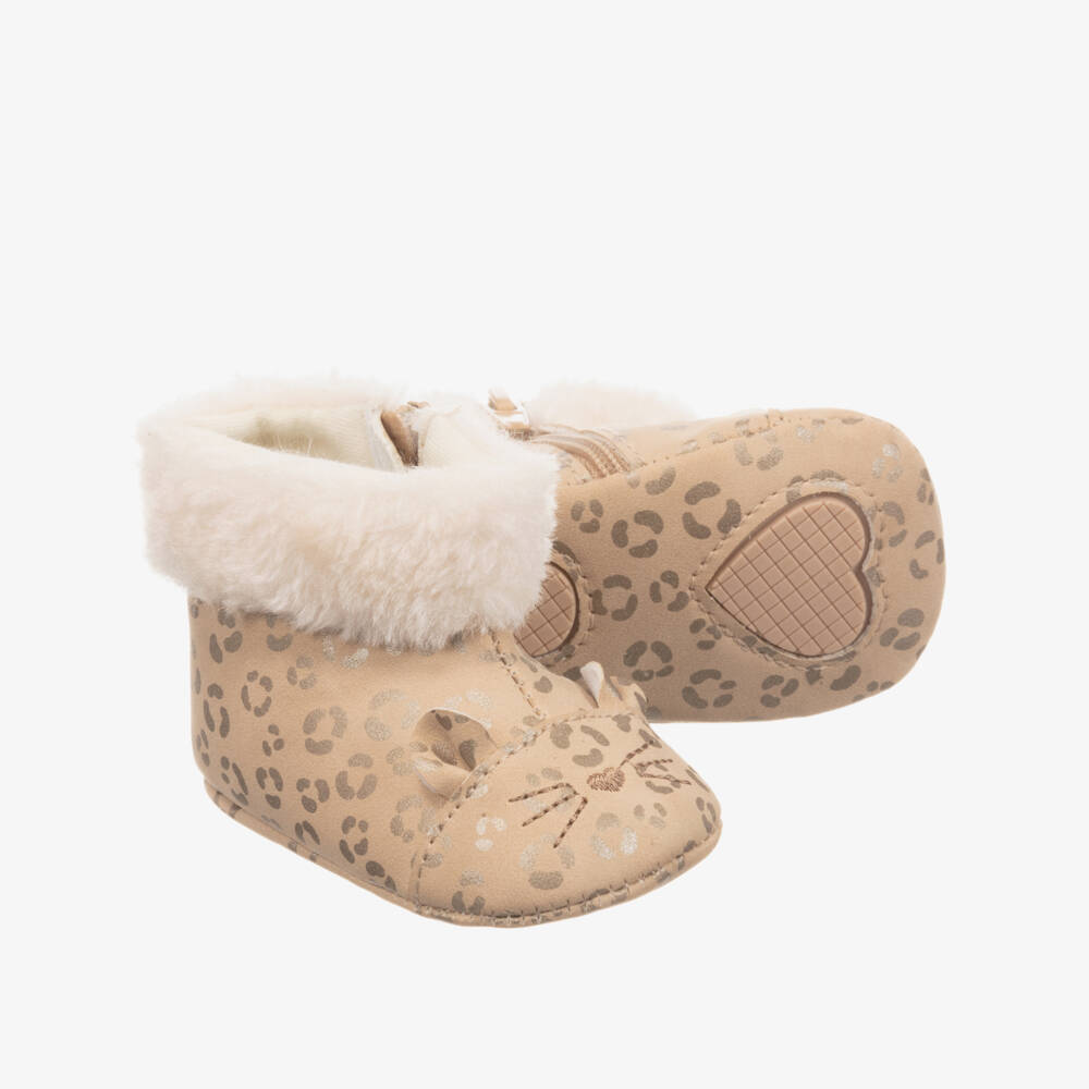 Mayoral Newborn-Baby Beige Pre-Walker Boots | Childrensalon Outlet