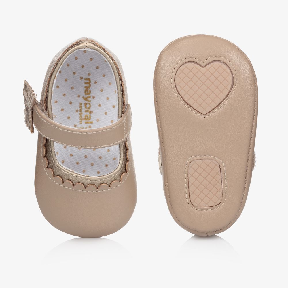 Beige baby shoes cheap