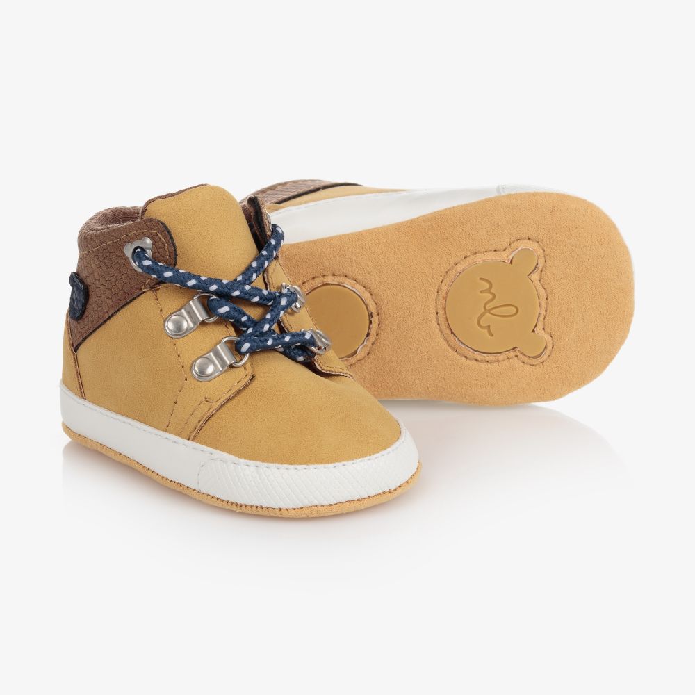 Mayoral Newborn Baby Beige Pre Walker Shoes Childrensalon Outlet