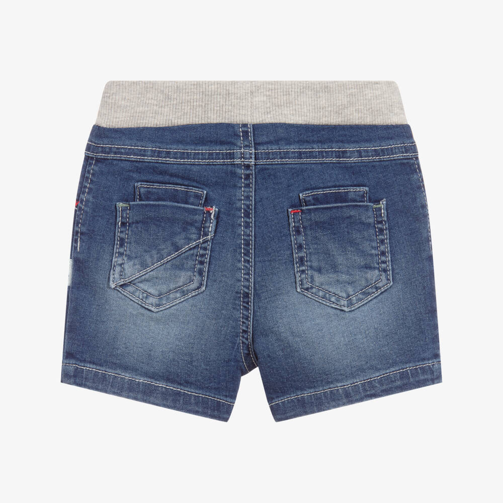 Mayoral Newborn-Baby Blue Denim Shorts | Childrensalon Outlet