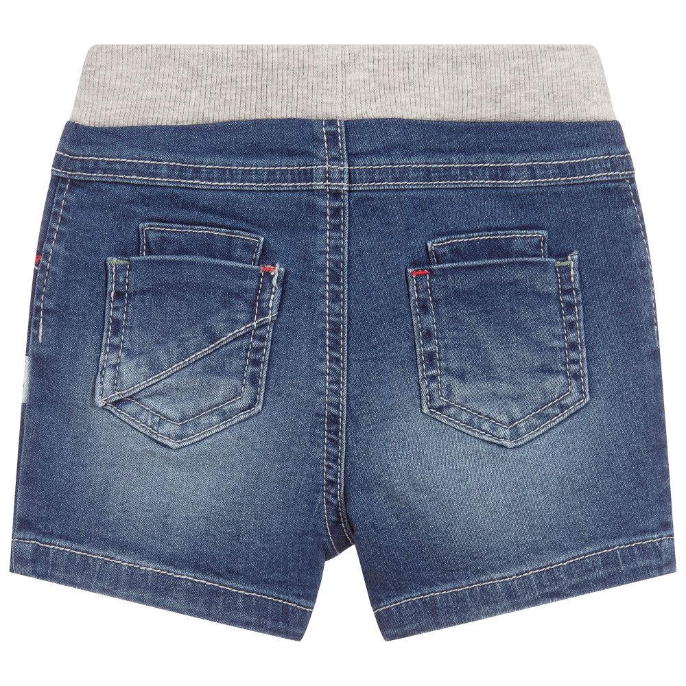 Mayoral Newborn Baby Blue Denim Shorts Childrensalon Outlet