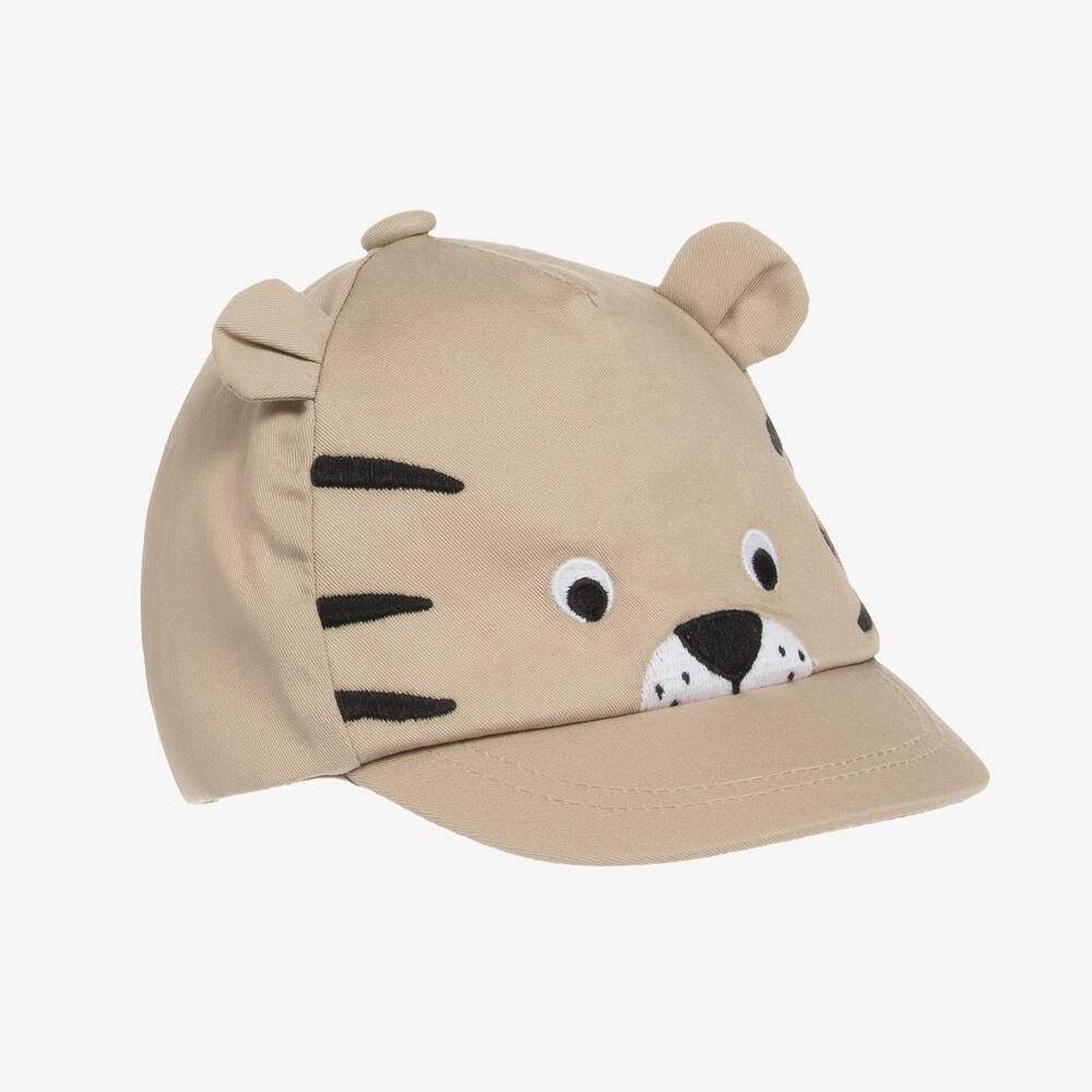 Mayoral - Casquette beige en coton bébé | Childrensalon