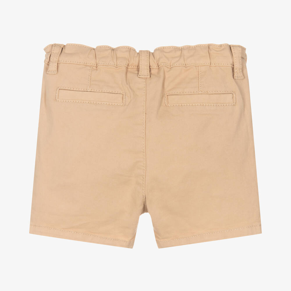 Mayoral-Бежевые хлопковые шорты чинос | Childrensalon Outlet