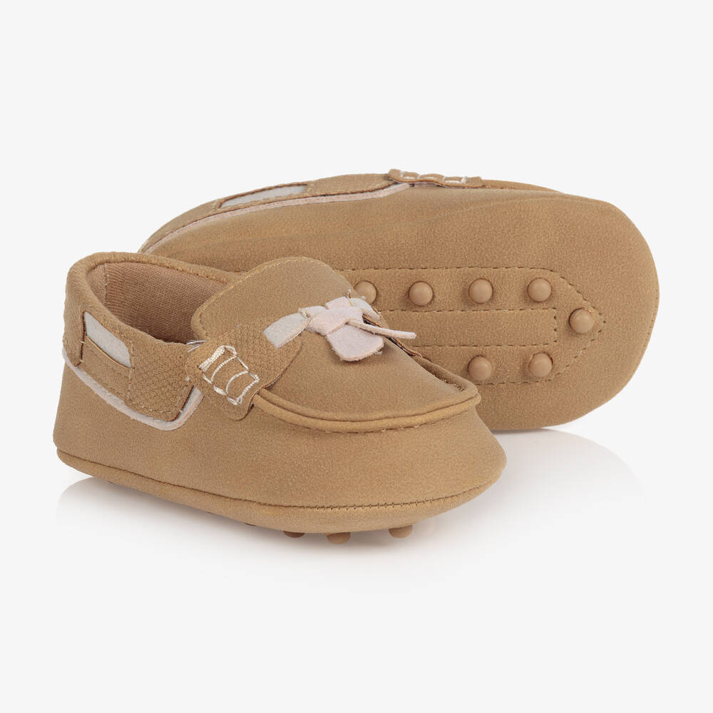 Mayoral Newborn - Baby Boys Beige Moccasins | Childrensalon